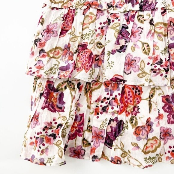 NWT House of Harlow 1960 Floral Tiered Mini Skirt Size M NWT - Picture 4 of 9